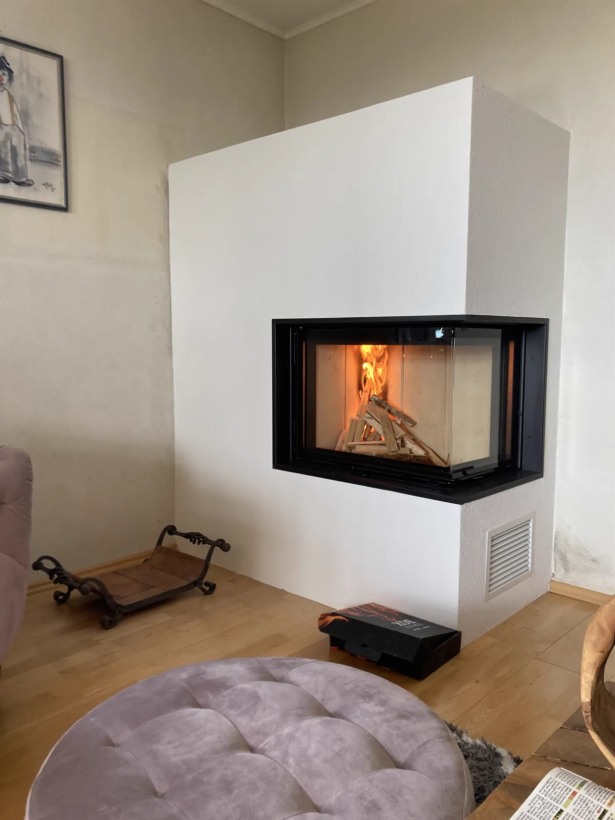 Kamin im Wohnraum